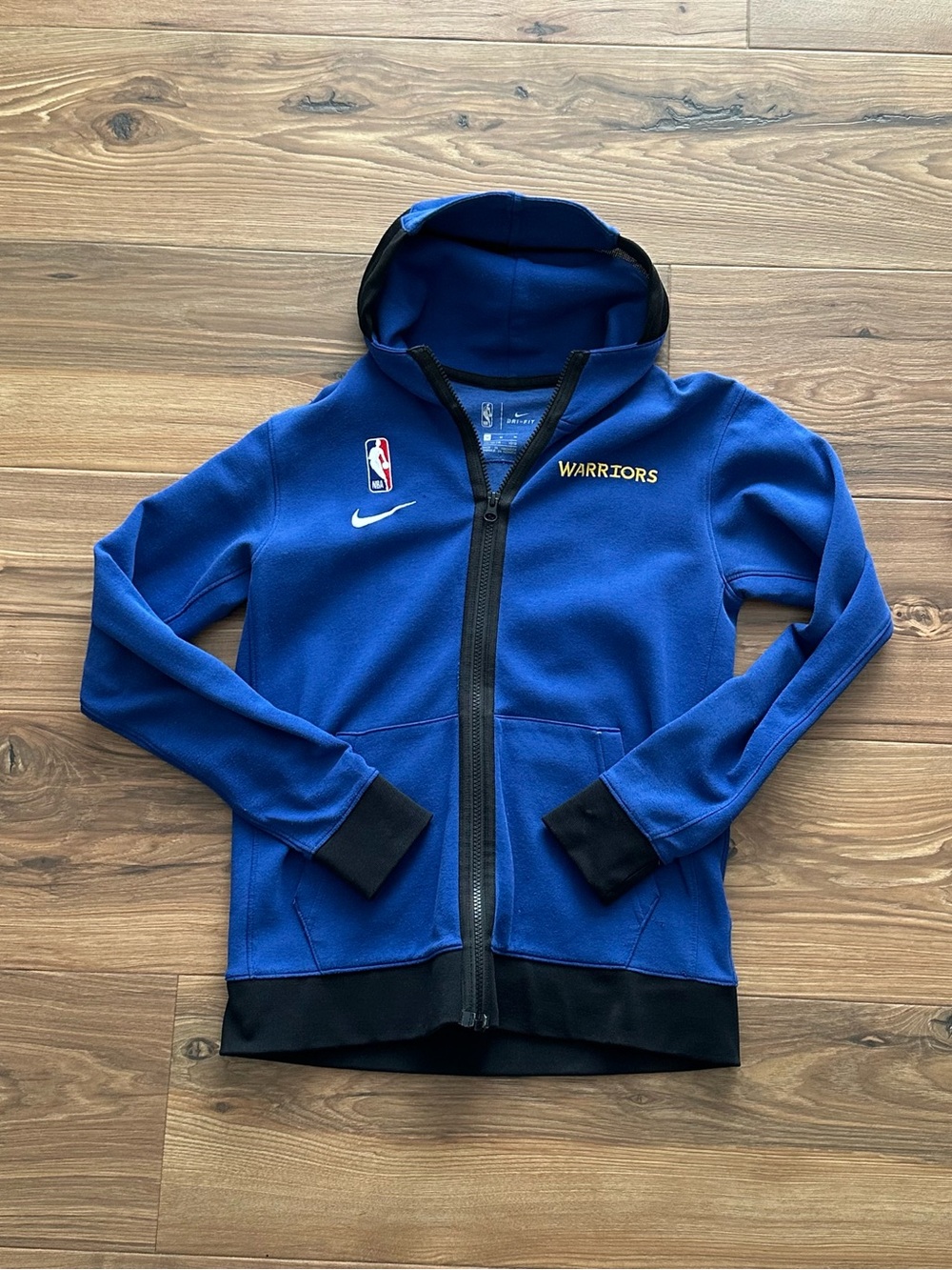 Nike Blue Warriors Full-Zip Hoodie for Kids